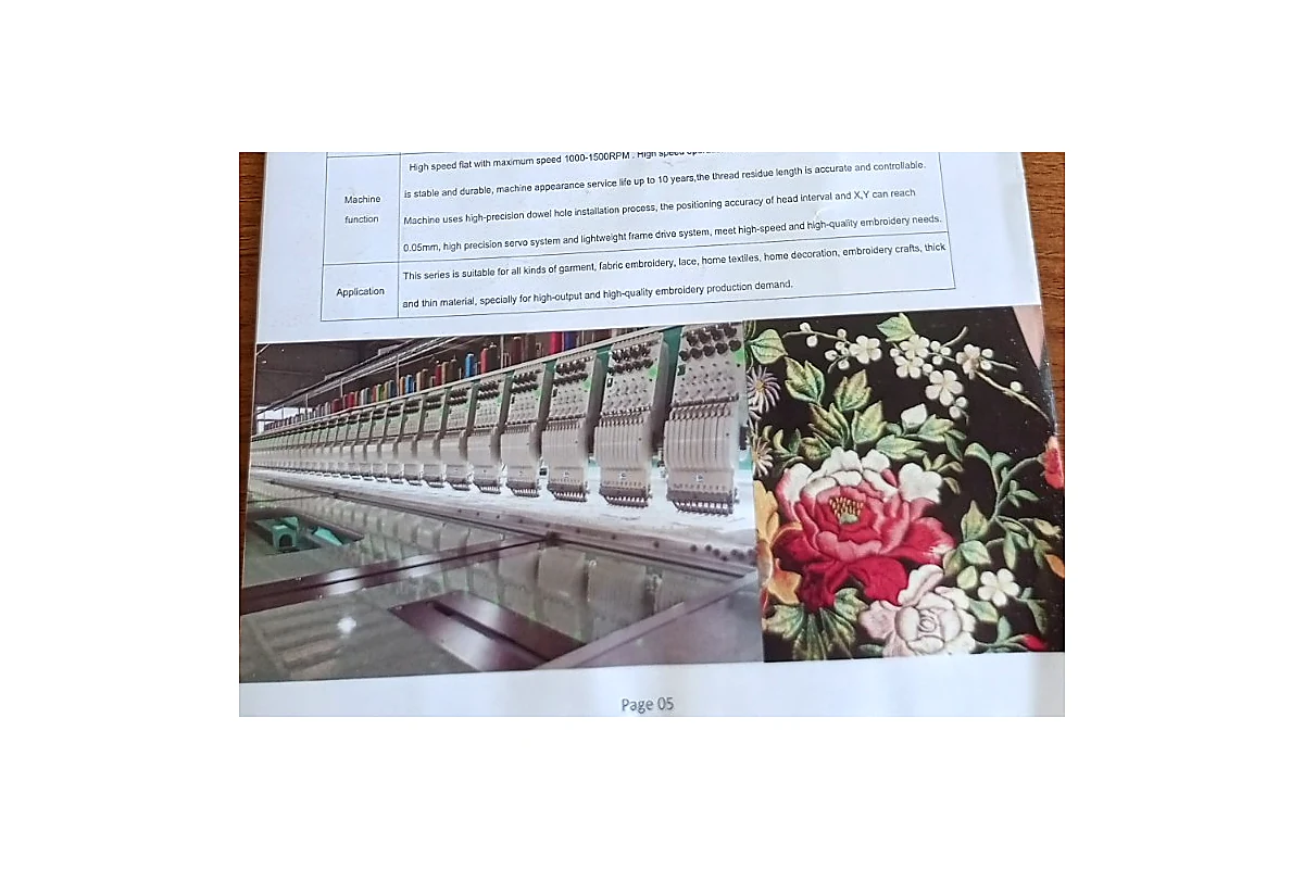 TFI-HS/PX Customized High-Speed Embroidery Series supplied by M/S Babu Enterprise